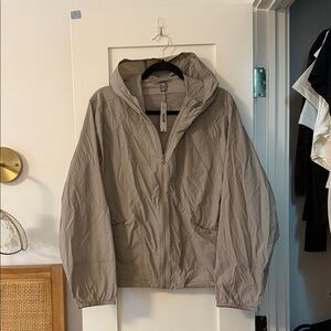 Joe Fresh Taupe Water Repellent Windbreaker Size Large